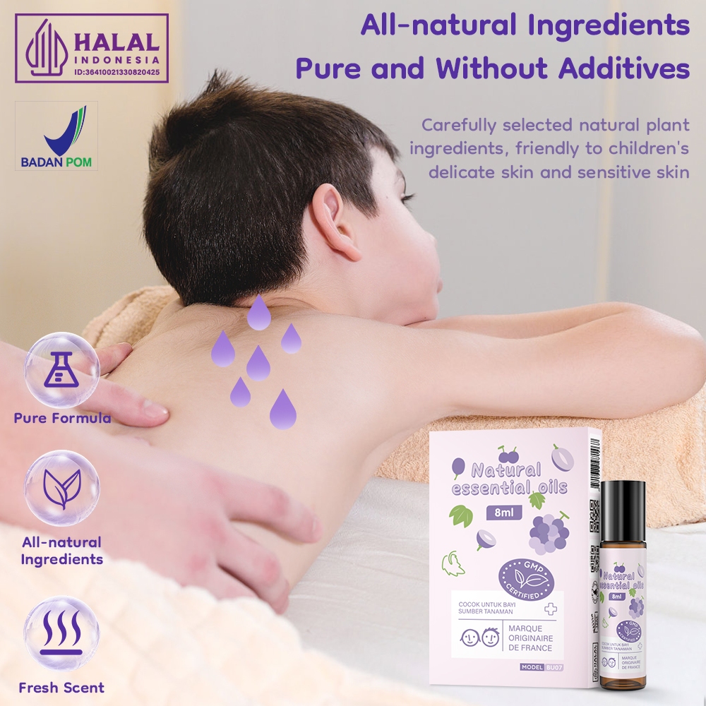 （BPOM）Avinie Cessa Bayi Essential Oil Minyak Oil bayiU ntuk pijat dan melembabkan kulit BU07