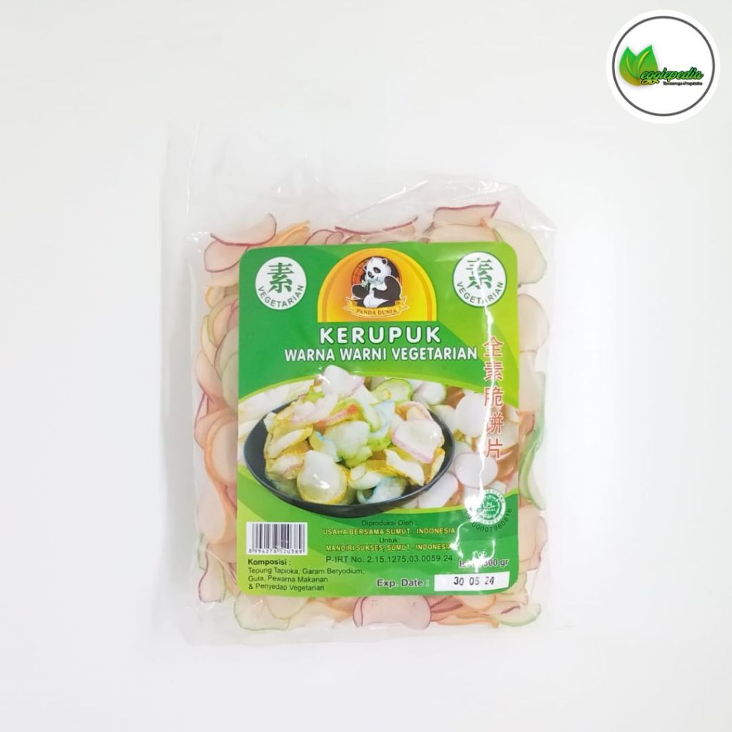 

Kerupuk Warna Warni Panda Vegan Vegetarian