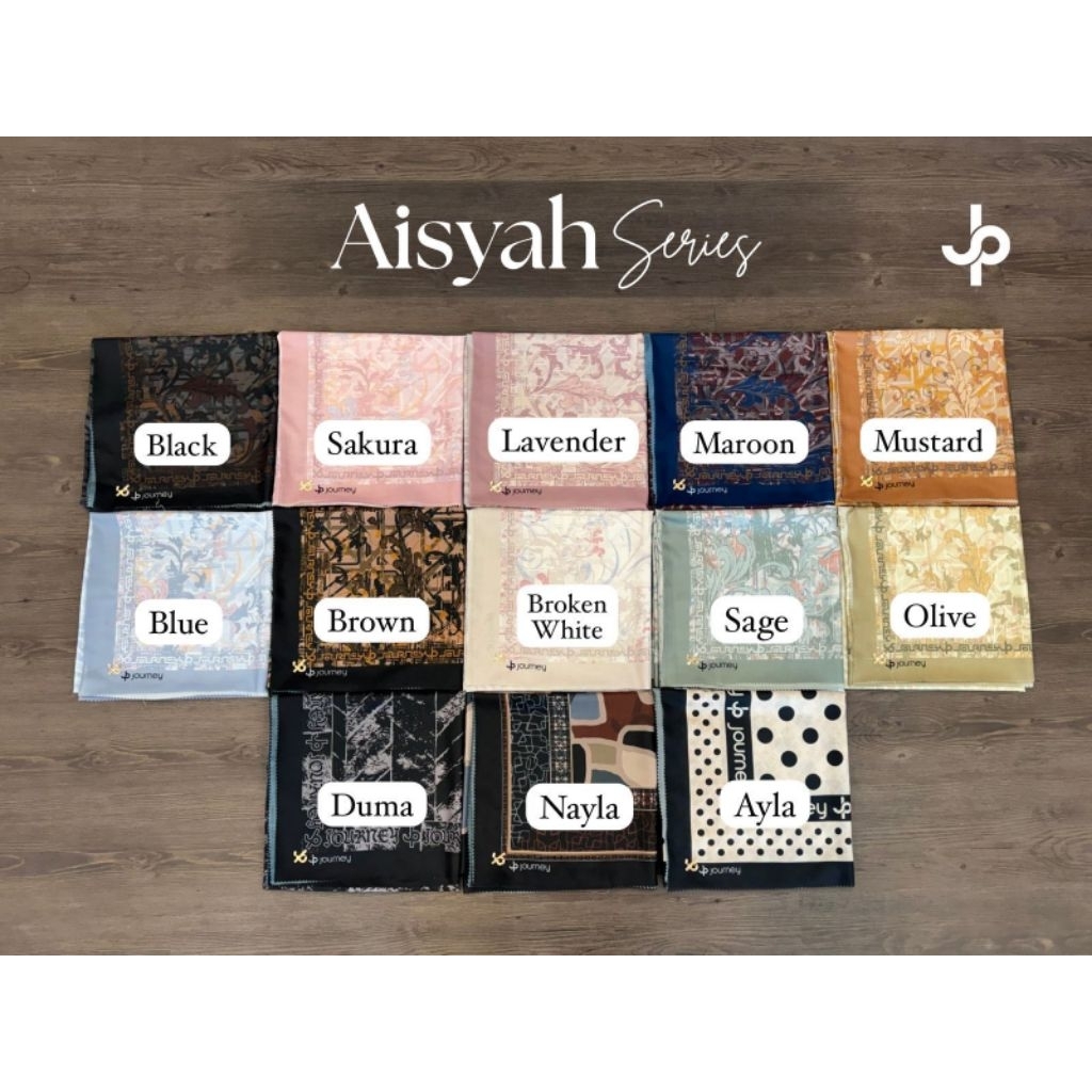 JOURNEY HIJAB ORI MOTIF AISYAH, NAYLA, ALYA, DUMA
