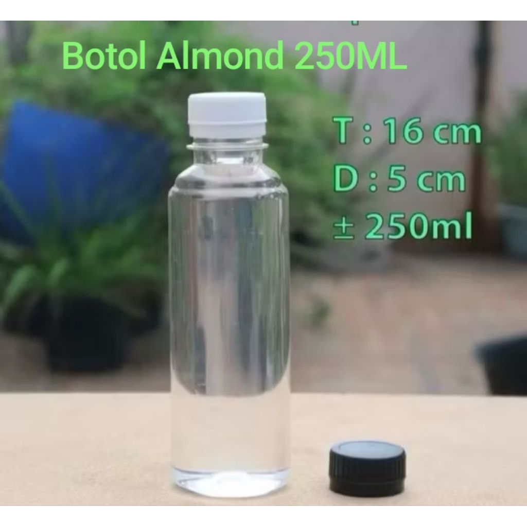 Botol Plastik Almond 250ML / Botol Almond 250ML / Botol Jus / Botol Minuman