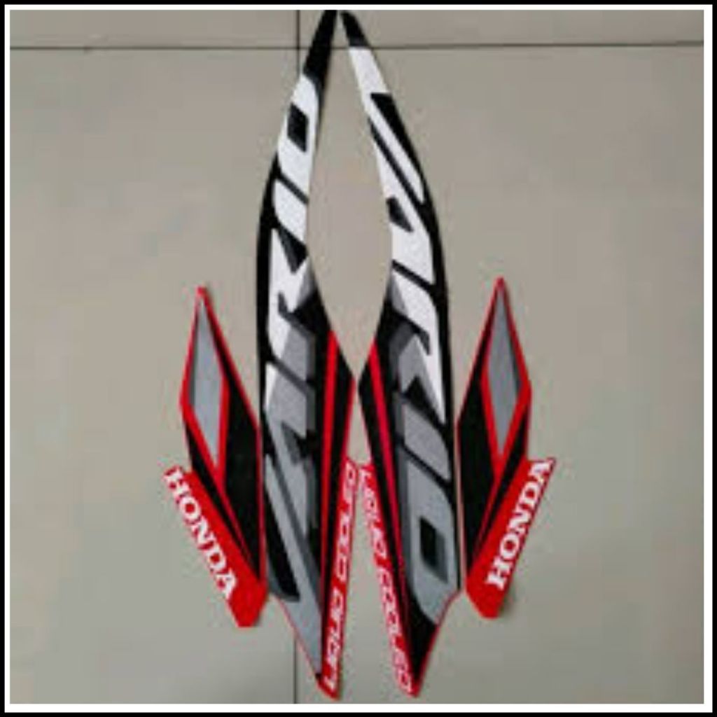 Stiker Striping Standart Honda Vario 125 2021 Merah Putih List Stiker Honda Vario 125 2021