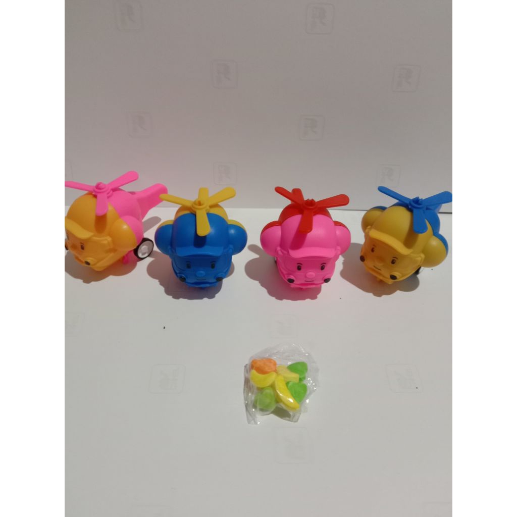 

mainan helikopter plus permen 30 pcs