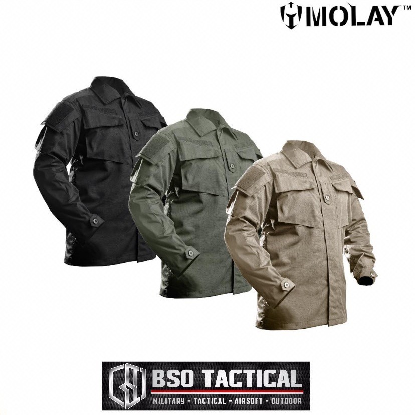 Kemeja Molay Tactical Vegetata Blouse Outdoor Shirt