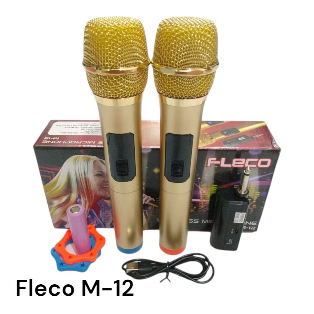 Mic wireless FLECO 2 MIC M-12 / Microphone Wireless Fleco M-12