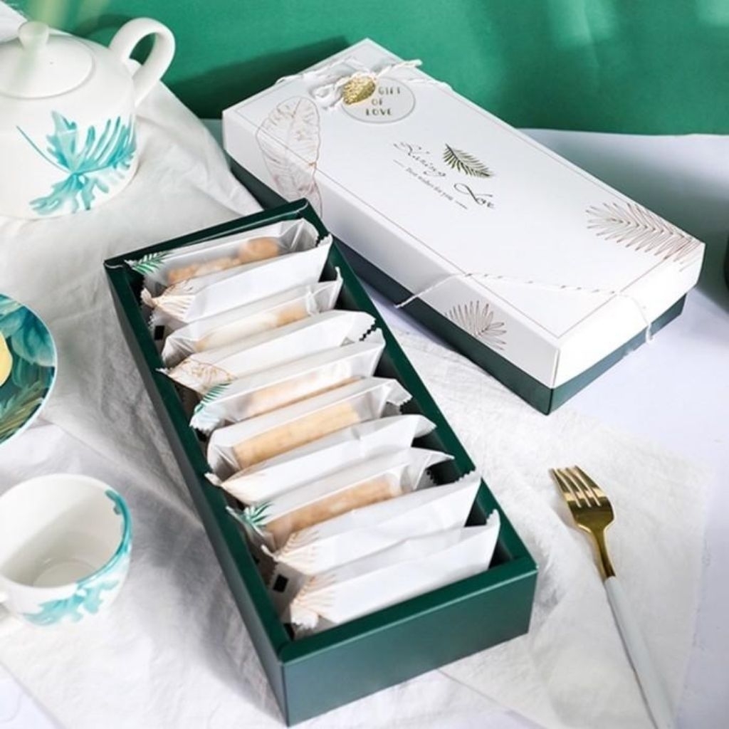 

LEAF NASWAN - Kotak nastar taiwan dus kue cookies box packaging nastar pia pineapple cake gift box