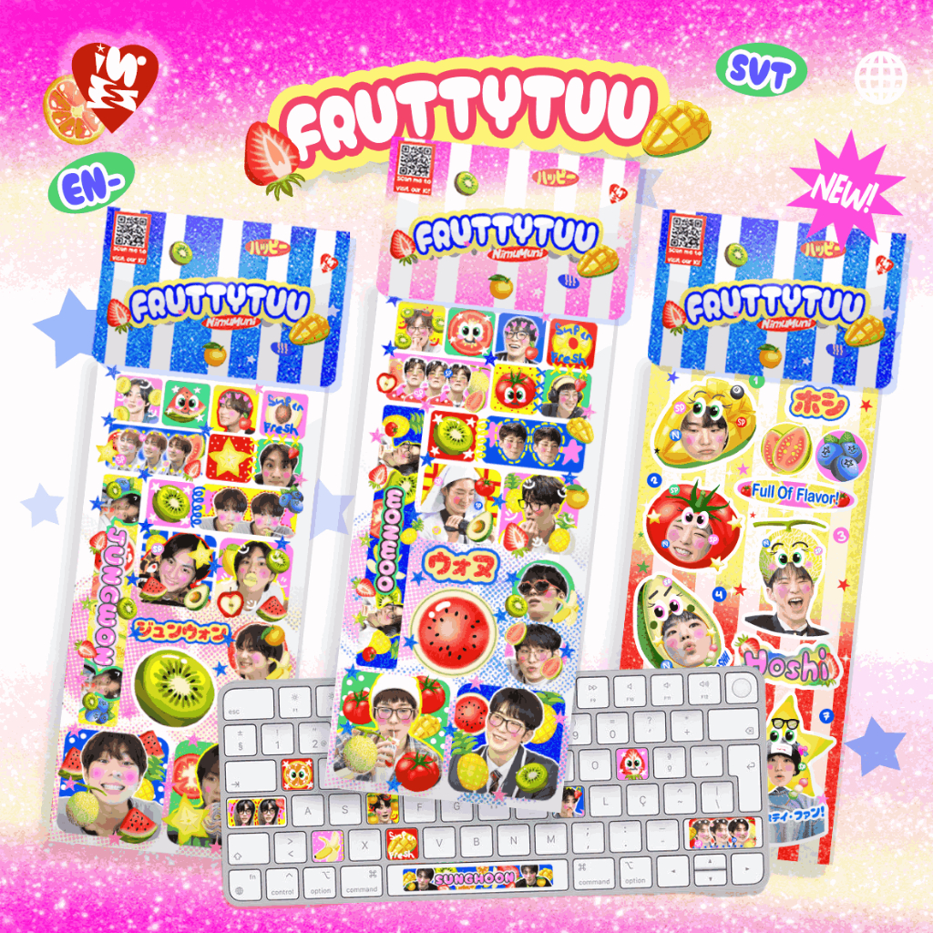 

SEVENTEEN ENHYPEN KEYBOARD STICKER | FRUTTYTUU STICKER ENHYPEN| STICKER KEYBOARD SVT| STICKER DECO CASE