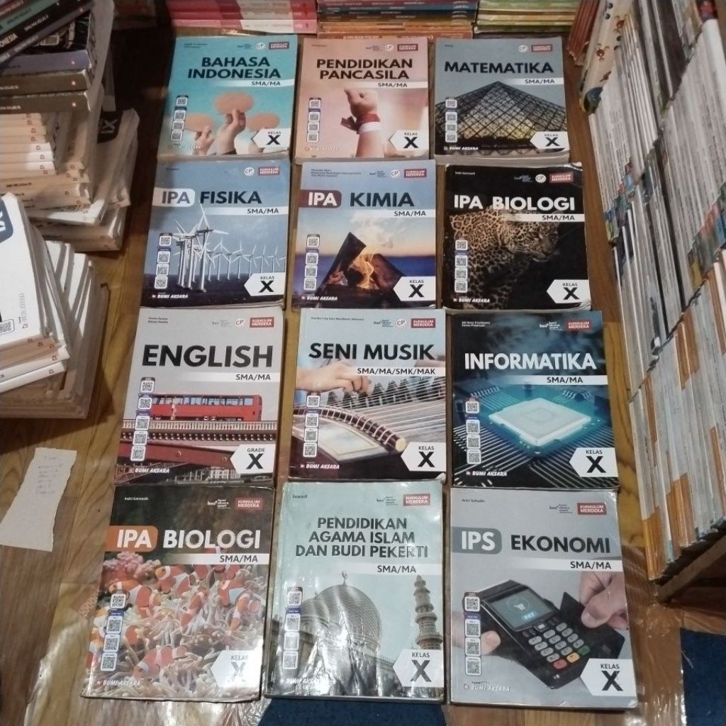 BUKU PAKET SMA KELAS 10 KURIKULUM MERDEKA - BUMI AKSARA - bahasa Indonesia pendidikan Pancasila Mate