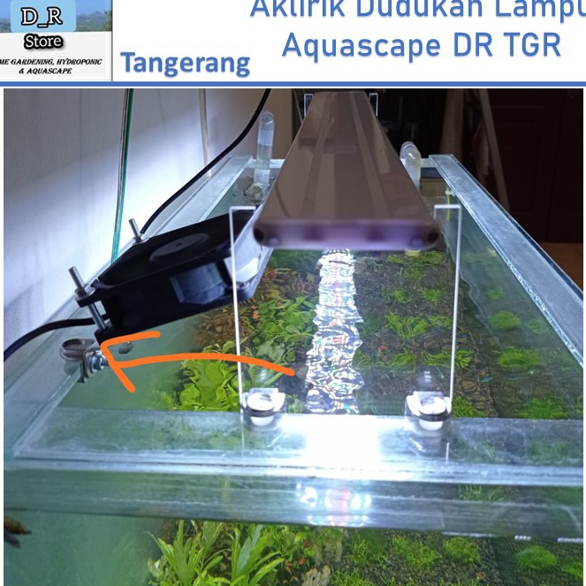 Akrilik Dudukan Lampu Aquascape DR TGR