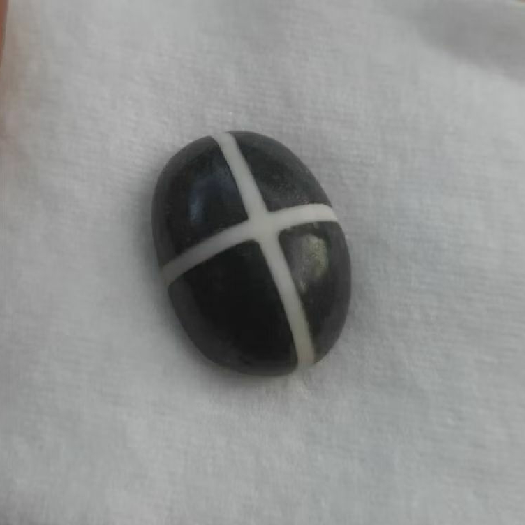Batu akik tapak jalak hitam ori