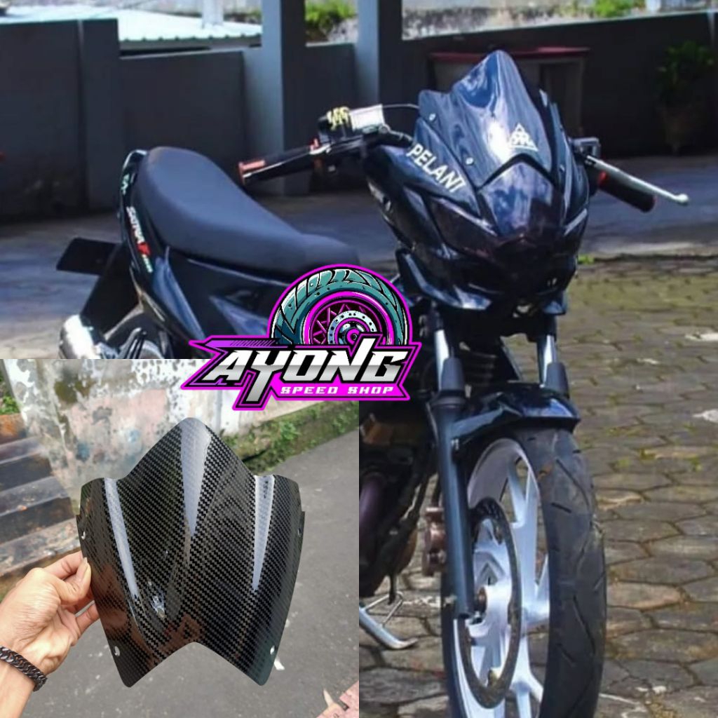 VISOR VARIASI SATRIA FU BARONG 2010-2013 VISOR STANDART MODEL JENONG KUALITAS TERBAIK
