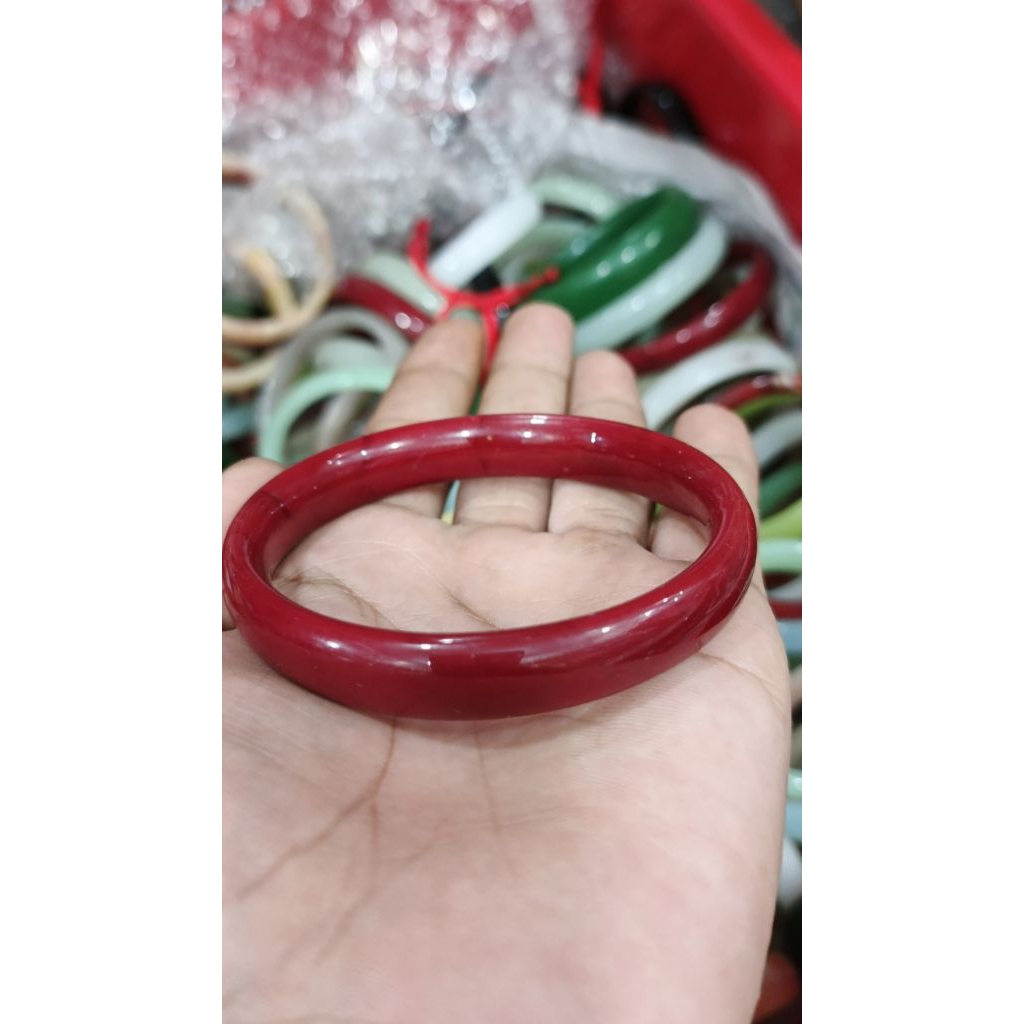 Gelang GIOK cina Asli Giok merah China original ori di rafatar store