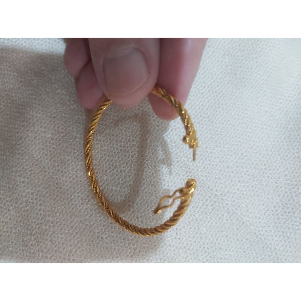 Preloved Gelang Anak Lapis Emas 24K Zhulian, Gelang Anak Lapis Emas, Gelang Zhulian