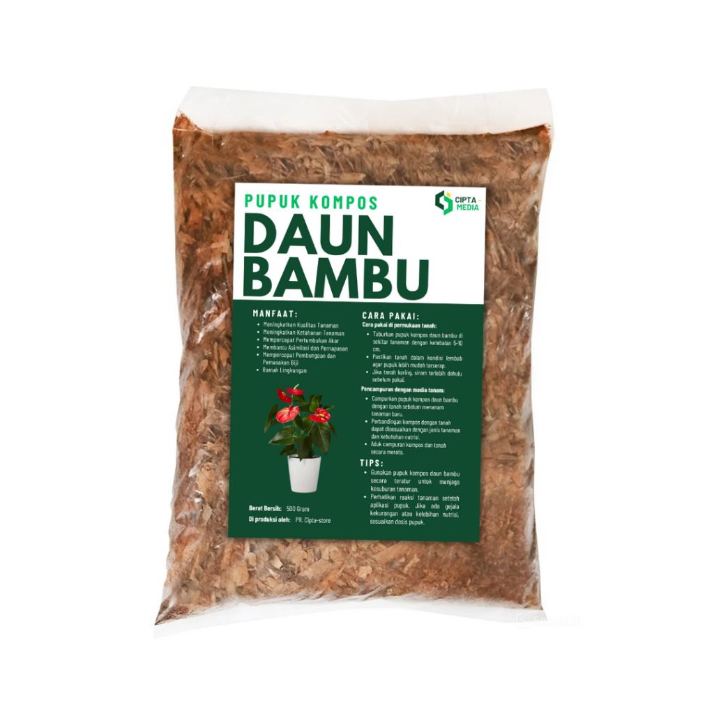 Media Tanam Kompos Daun Bambu