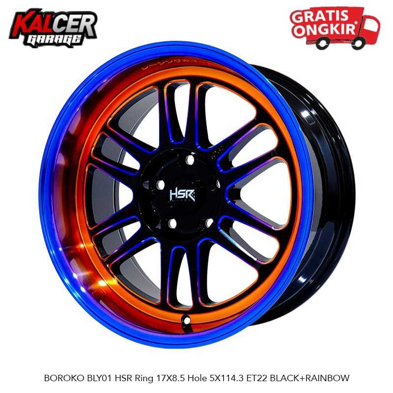 VELG HSR RING 17 UNTUK HRV INOVA EXPANDER DLL MODEL BOROKO BLY 01 RAINBOW