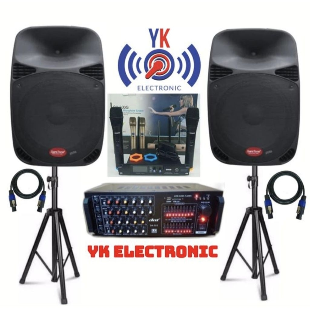 paket sound system 15 inch indoor outdoor speaker baretone bluetooth