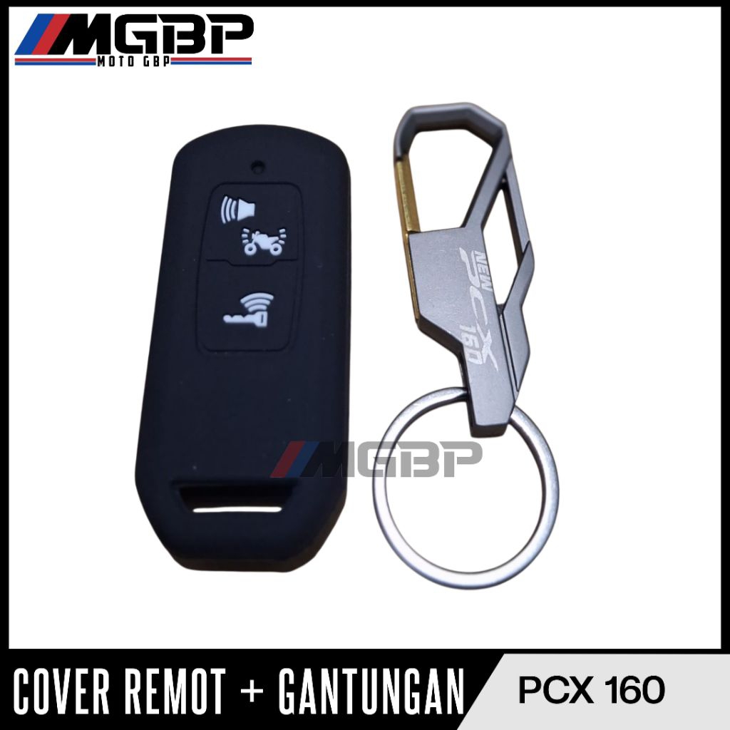 Cover Remot PCX 160 + Gantungan Kunci PCX 160 Bahan Stainless Premium