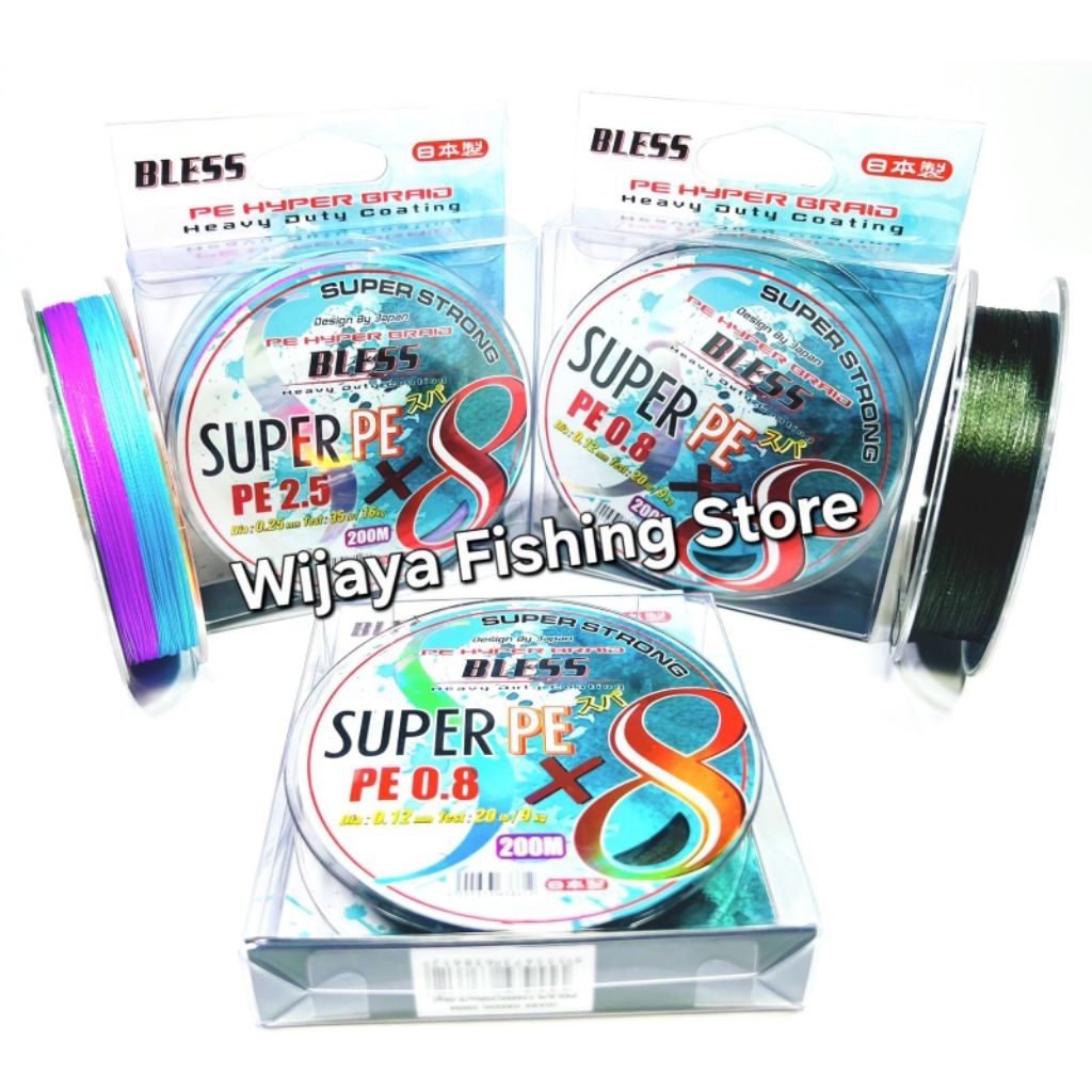 Senar Pancing PE Bless Super PE x8 200 meter