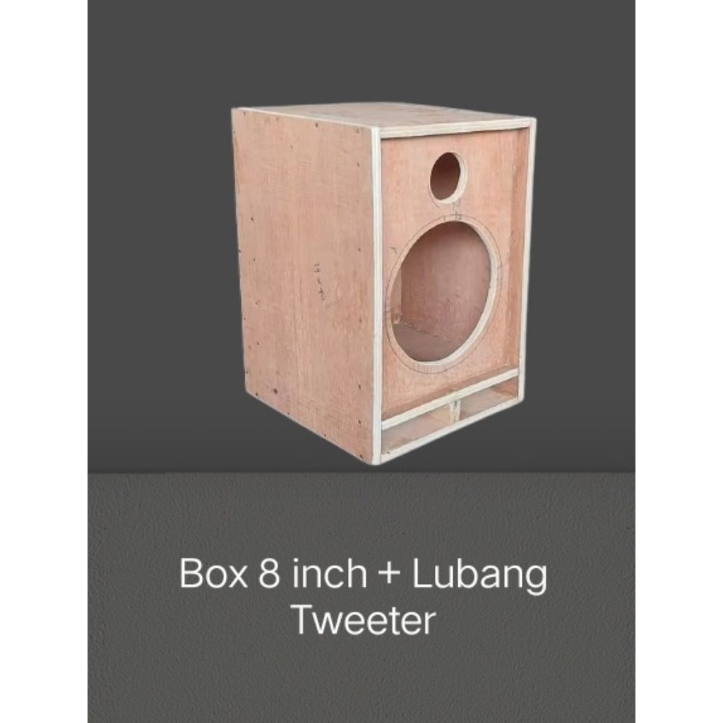 Box Speaker 8 inch Single + Lubang Tweeter