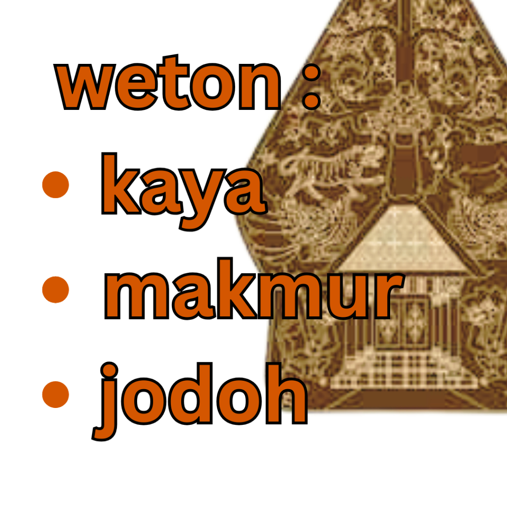 weton jawa kuno weton kaya jodoh makmur neptu