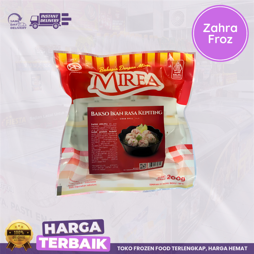 

MIREA BAKSO IKAN RASA KEPITING 500 GR