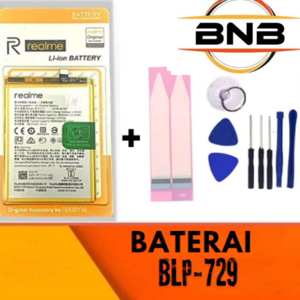 BATERAI BATTERY BATRE BLP-729 REALME C3 - REALME 5I - REALME 5S - BLP729 ORIGINAL