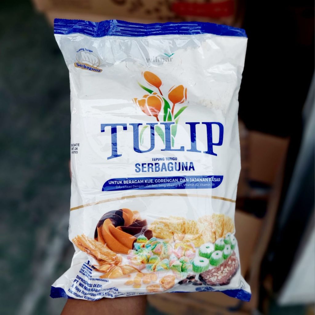 

Tulip Tepung Terigu 1kg Serbaguna/ Tepung Untuk Membuat Berbagai Kue, Jajanan Tulip (1 Kg)