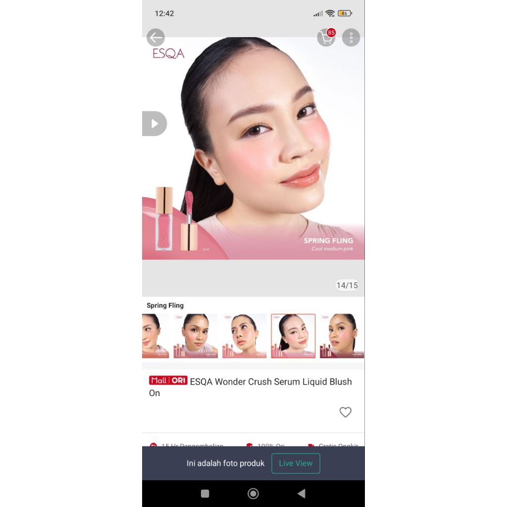 blush on esqa spring fling