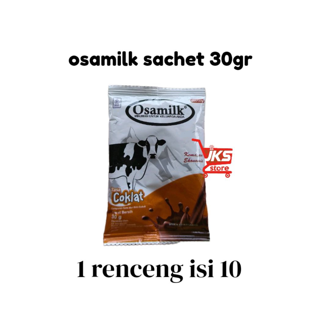 

Susu osamilk coklat sachet renceng 30gr isi 10 sachet