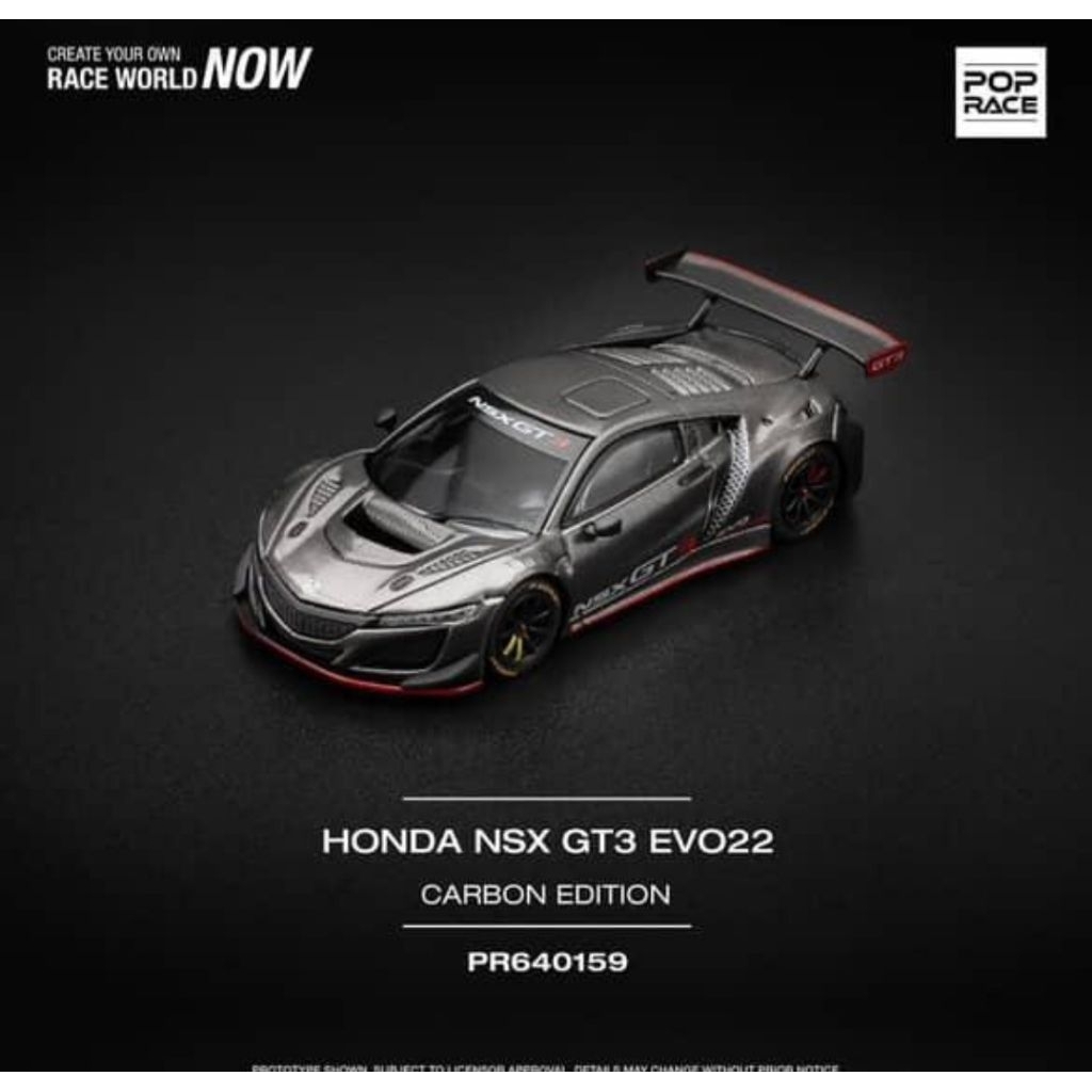PopRace Honda NSX GT3 EVO22 - Carbon Edition