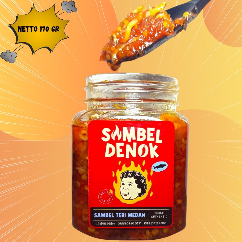 

Sambal Teri Medan Pedas isi berat bersih 170 gram