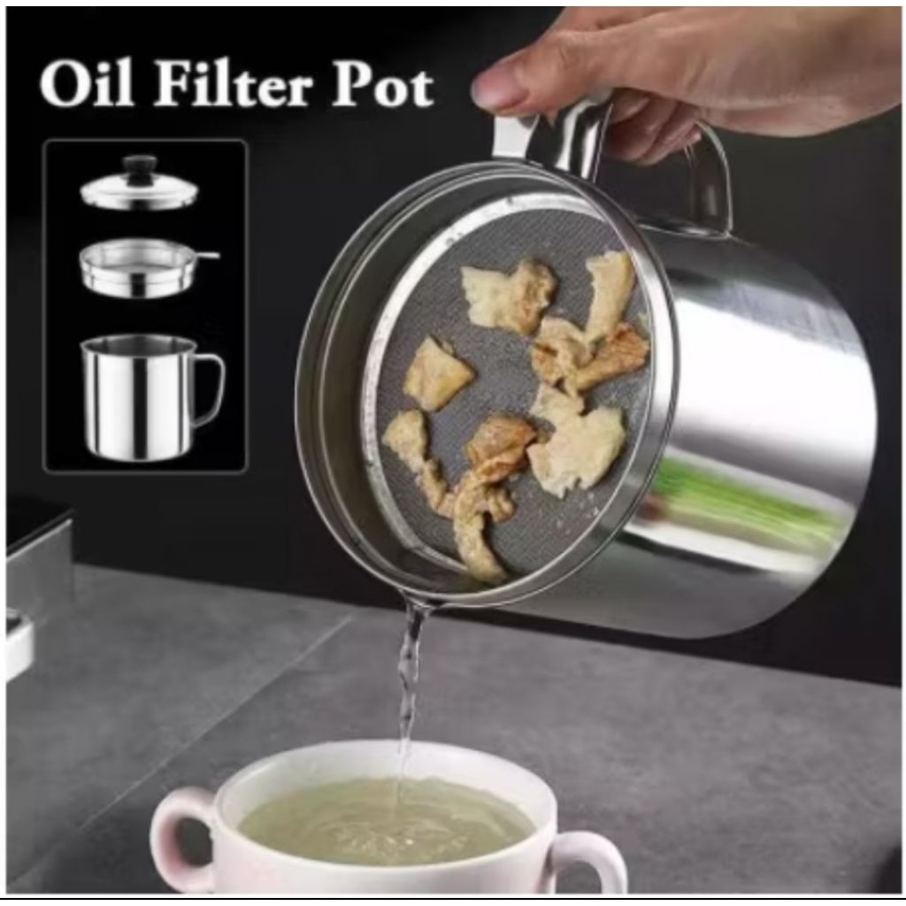 Oil Pot - Gelas Saringan Minyak