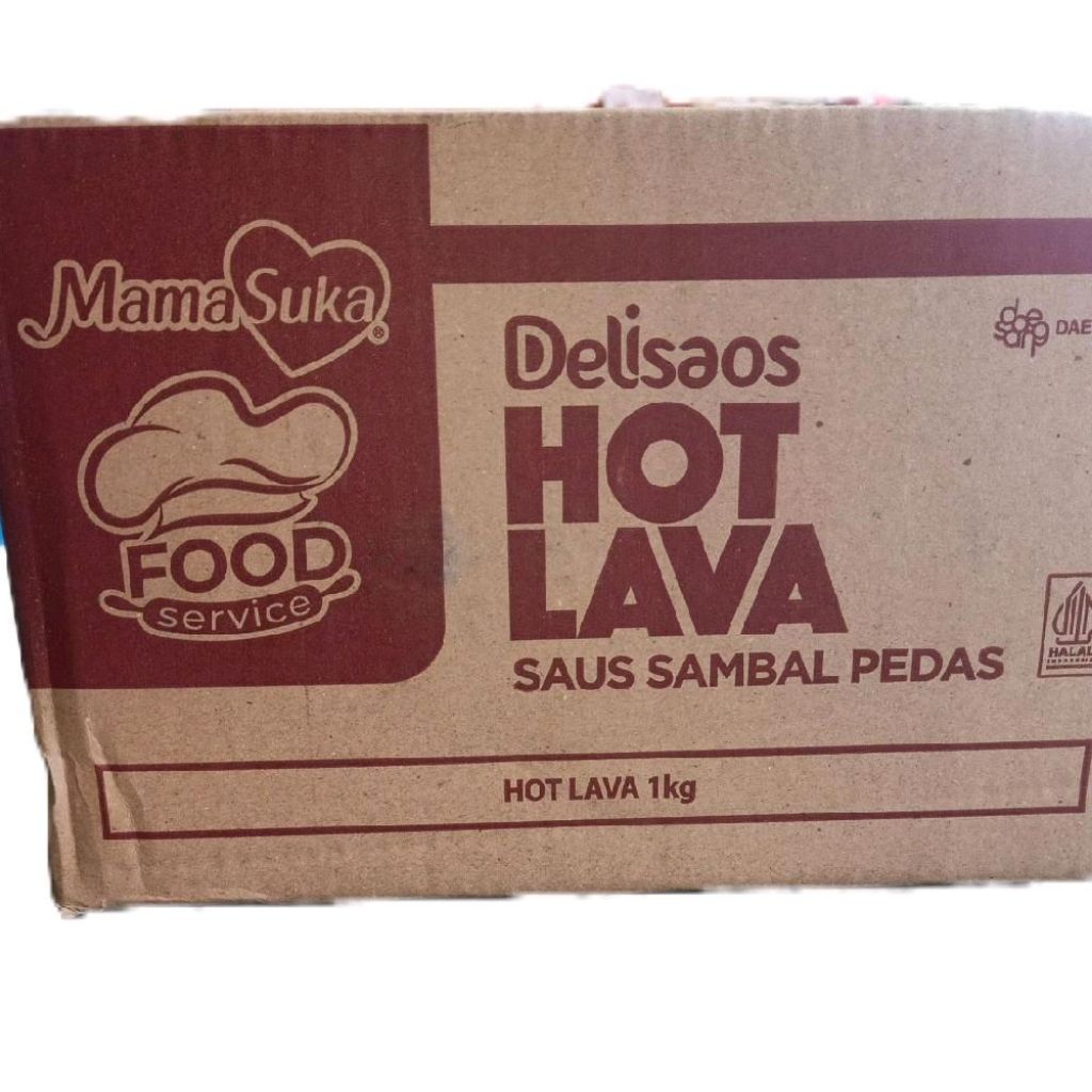 

Mamasuka Delisaos Hot Lava 1kg x 8 Pcs Per Dus Saos Sambal