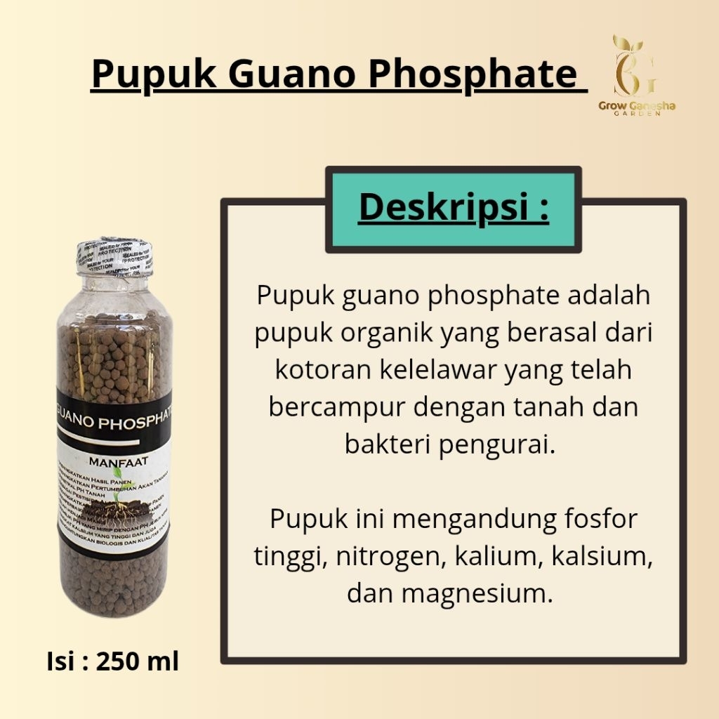 PUPUK GUANO PHOSPHATE || 250 Ml