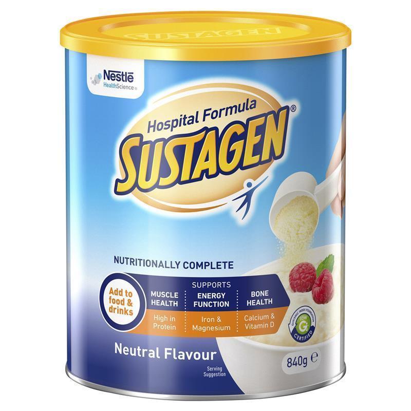 

Nestle Hospital Formula Sustagen Neutral Flavour 840gr - Germany