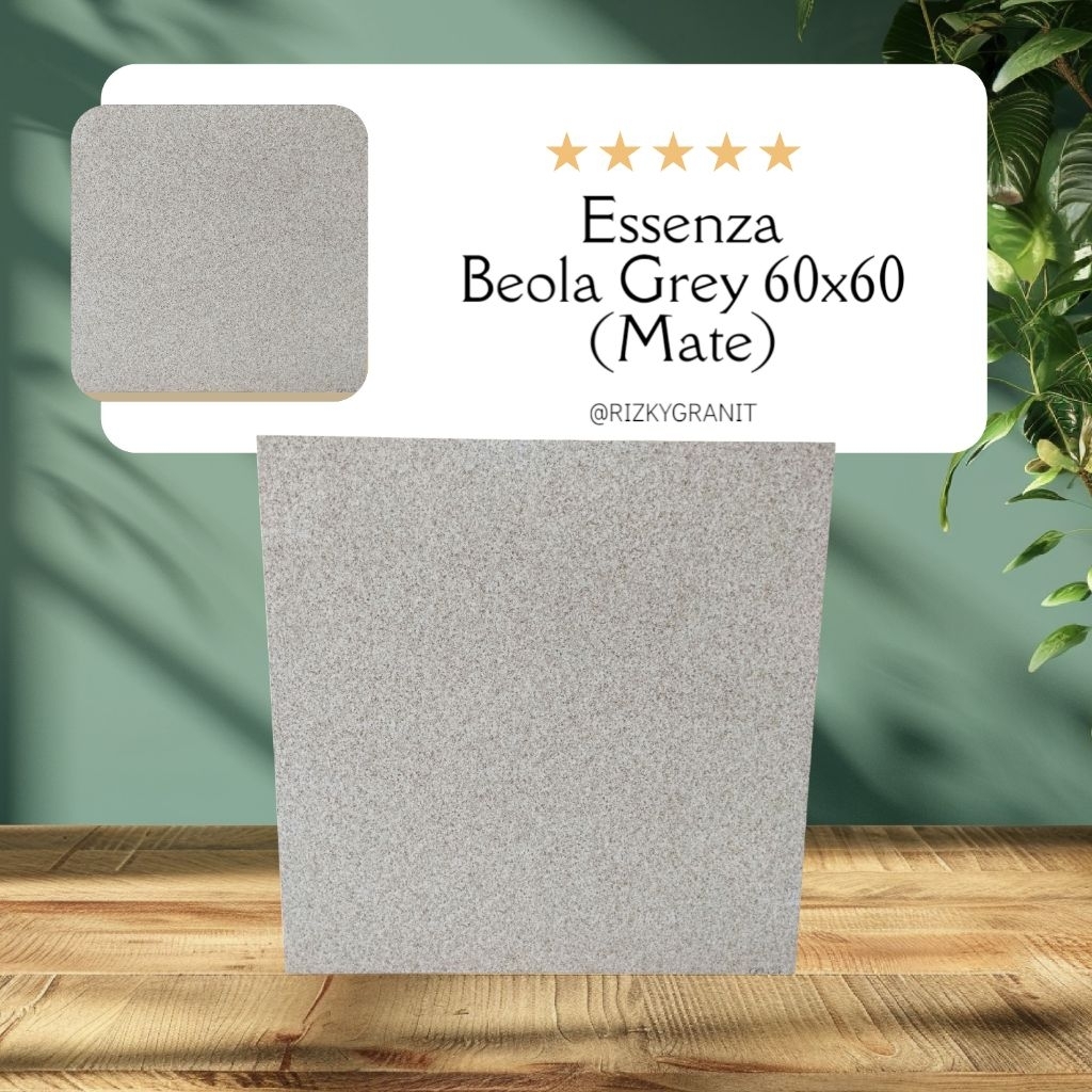 Granit Lantai 60x60 Essenza Beola Grey