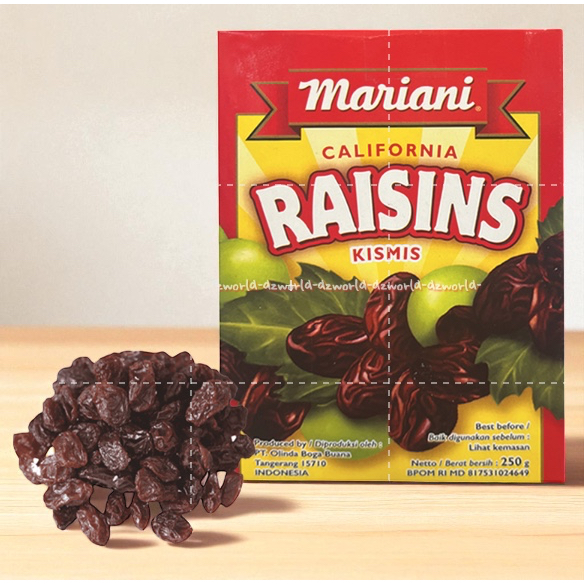 

Mariani 250gr Raisin California Kismis Raisin Untuk Kue Kismis Kering Maria Ni Kis Mis Kalifornia