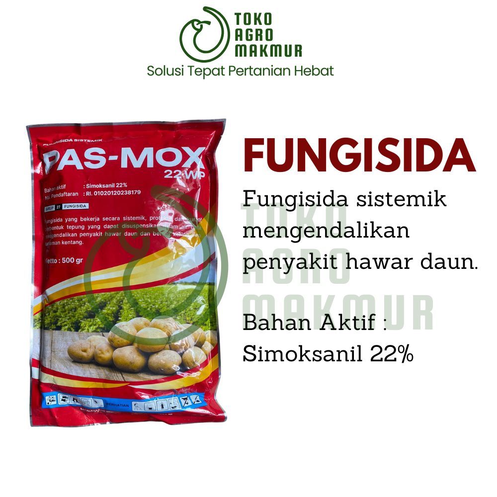 PAS-MOX 22 WP | FUNGISIDA SISTEMIK | 500 GR | SIMOKSANIL 22%