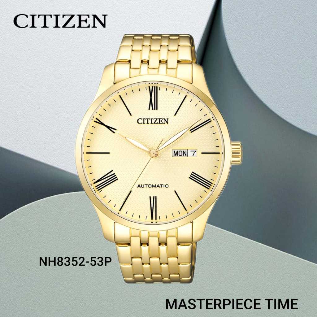 CITIZEN OTOMATIS NH8352-53P JAM TANGAN RANTAI PRIA ORIGINAL GARANSI RESMI