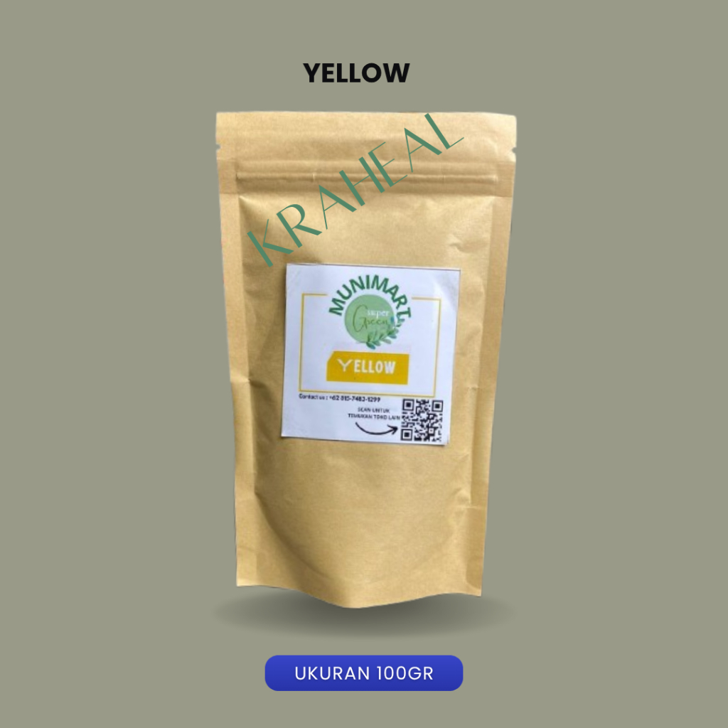 

100gr bubuk herbaal kopi alamii siap seduhhh terbaikk yellow