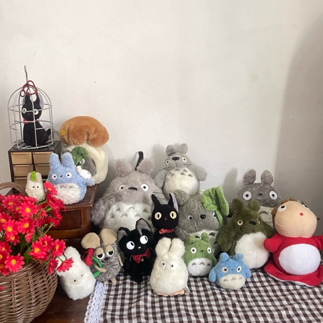 Boneka Ghibli ori Sun Arrow KOLPRI Boneka totoro / Boneka Jiji / Boneka Ponyo