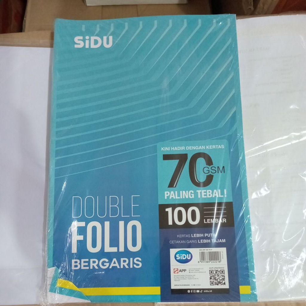 

DOUBLE FOLIO MERK SIDU isi 100 lbr