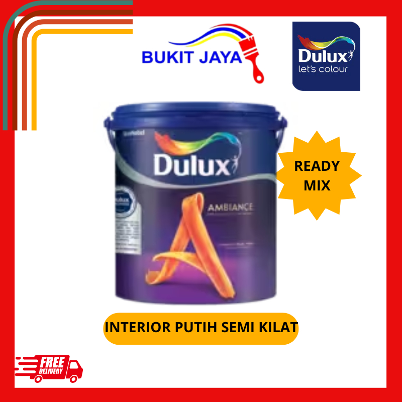 DULUX AMBIANCE BRILLIANT WHITE 2290 PUTIH 2.5 L