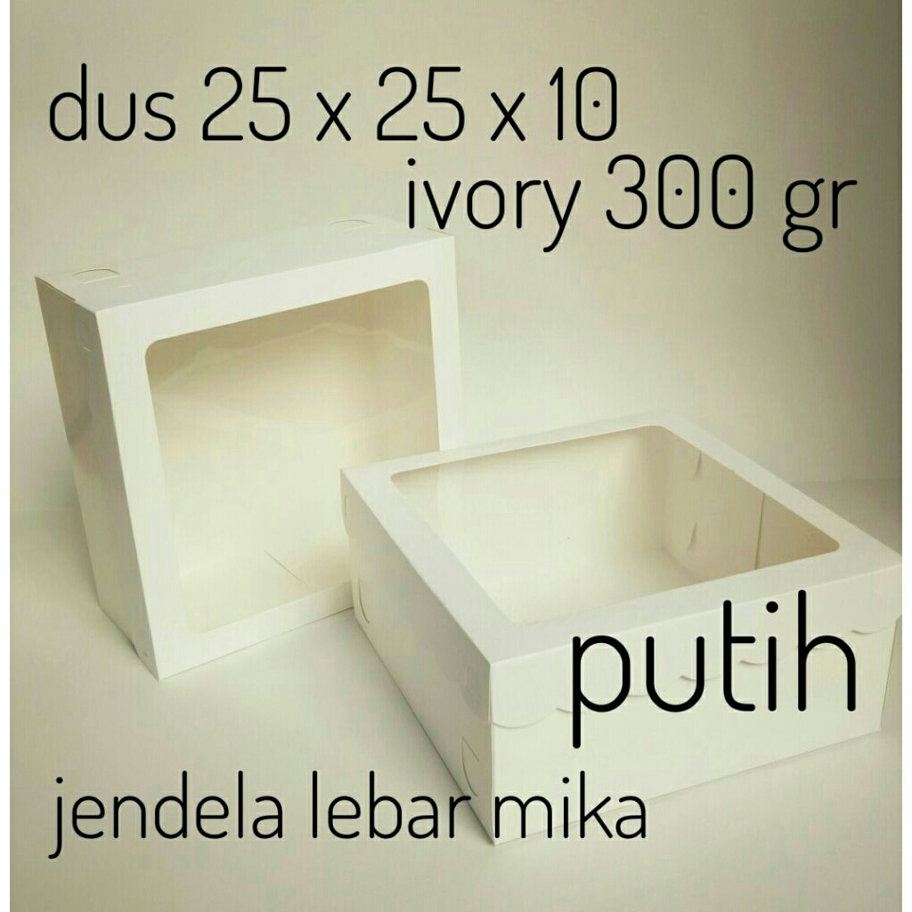 kotakkue 25x25x10 dus kue box kue dus kue bolu