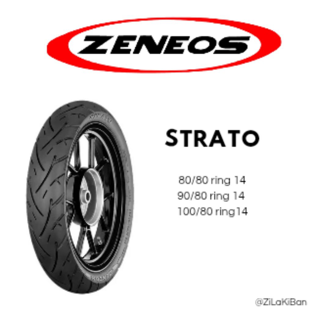 Ban Luar Ban Motor ZENEOS STRATO RING 14 80/80-14 90/80-14 100/80-14