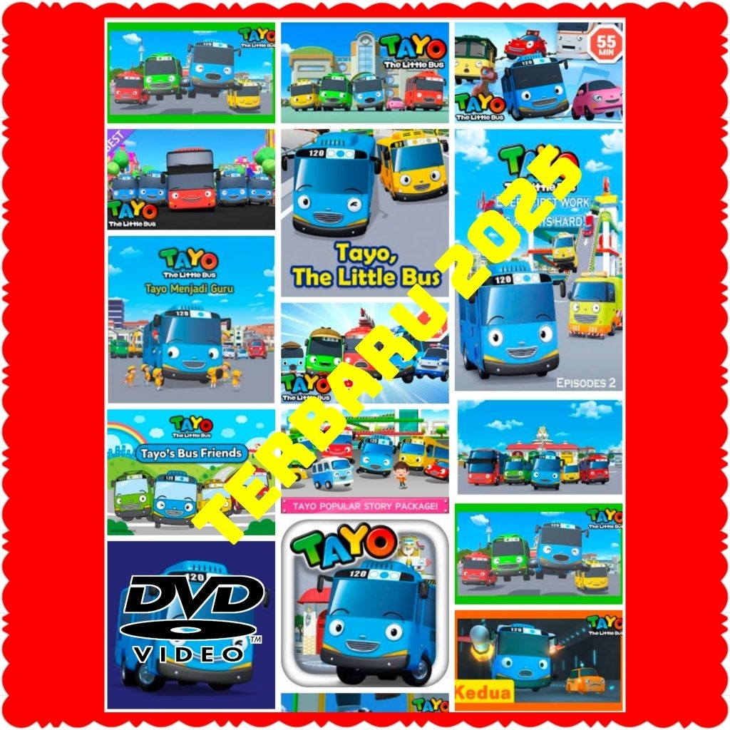 KASET FILM TAYO TERBARU 2025-KASET FILM ANAK ANAK KARTUN THE LITTLE BUS TAYO DUBBING BAHASA INDONESI