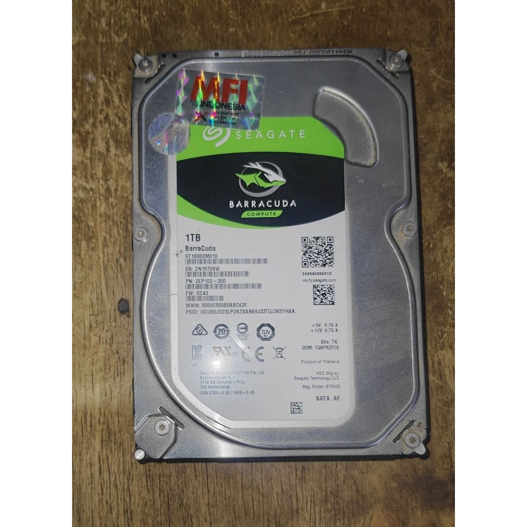 Seagate Baracuda 1TB MFI (Resmi)
