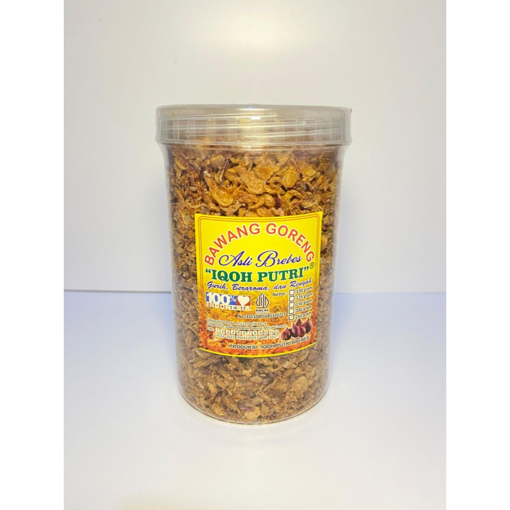 

Bawang Goreng IQOH PUTRI toples 250 gram