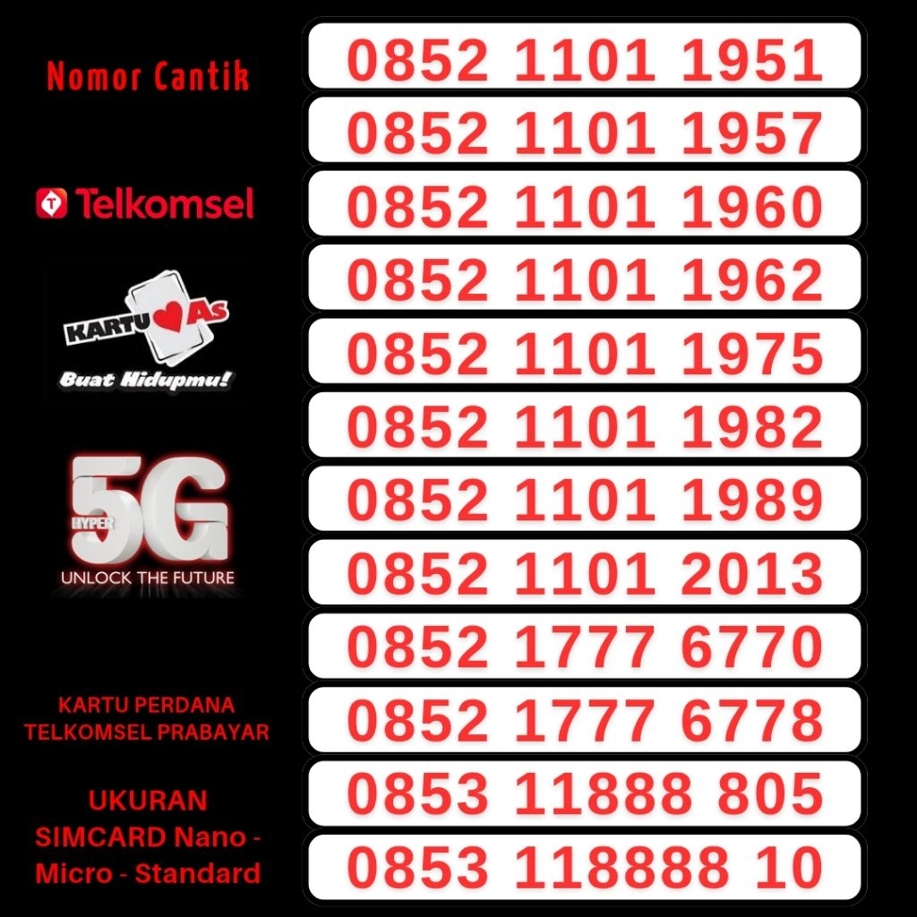 Nomor Cantik As Telkomsel Kartu Perdana As Telkomsel Nomer Cantik Simpati As Kartu Perdana Cantik No