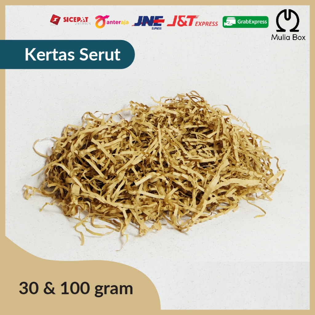 

Kertas Serut / Kertas Cacah / Shredded Paper Coklat Isian Hampers
