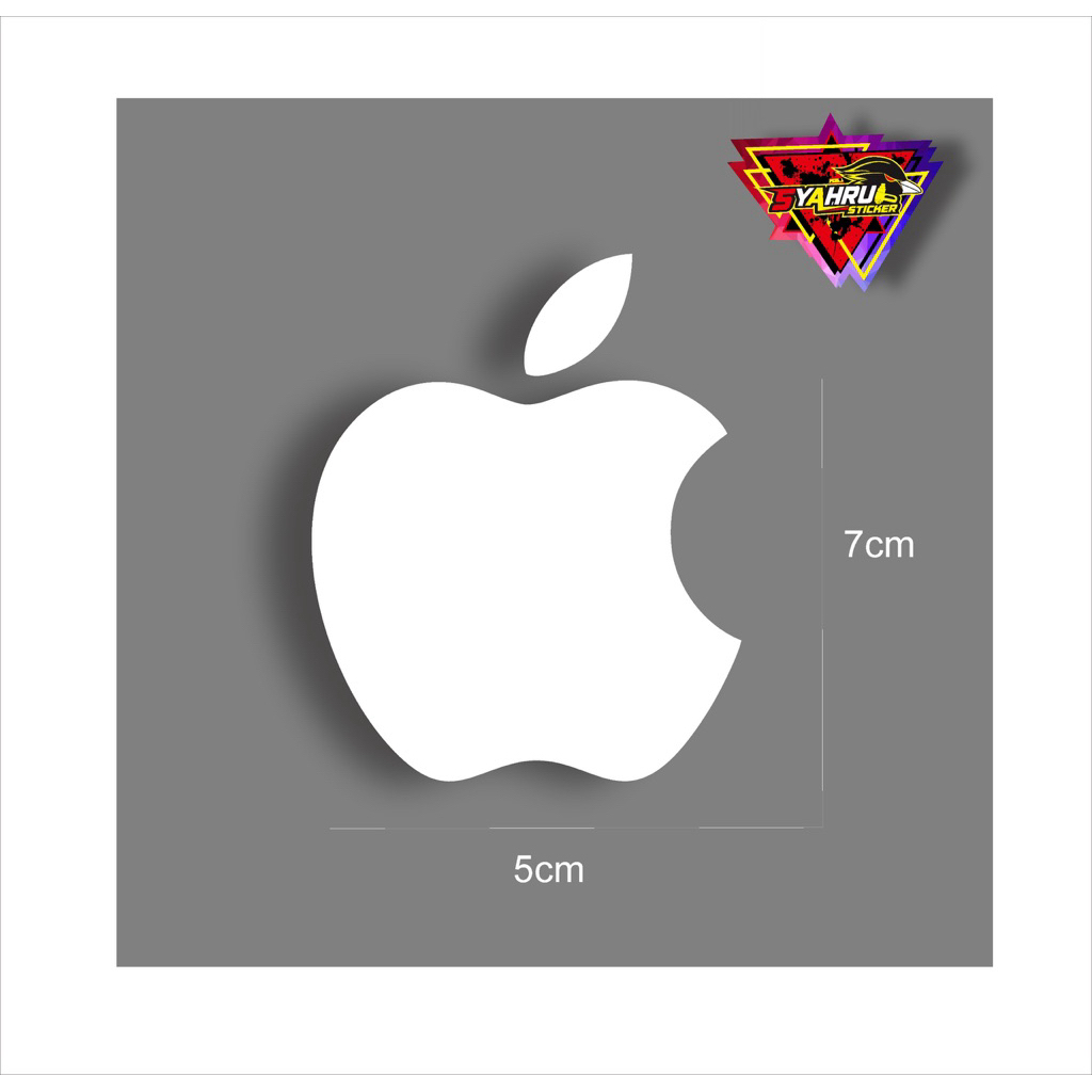 

STICKER APPLE PUTIH MURAH